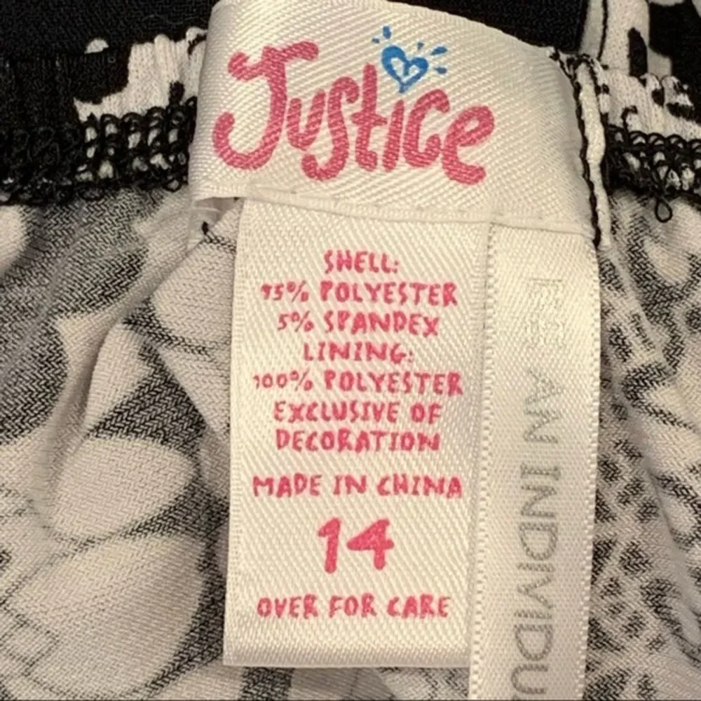 Justice Black‎ & White Summer Dress 14